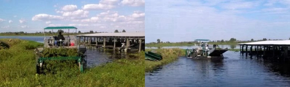 Aquatic Weed Machine Mowing Boat with Stainless Steel Conveyor Belt