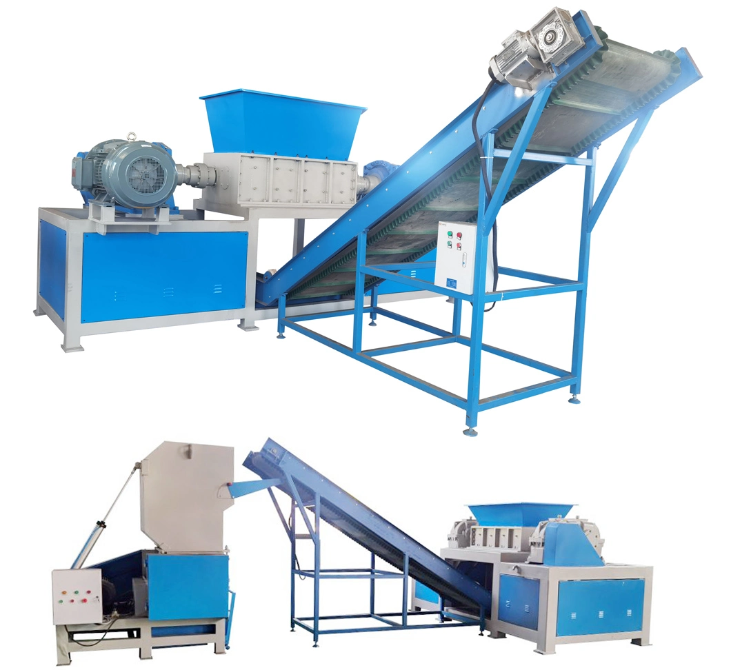 Free Blades Knives!!!Heavy Duty Offsite Large Capacity Double Shaft Dead Animals Poultry Beef/Pig/Chicken Meat/Bone/Carcass/Body Shredder with Production Line