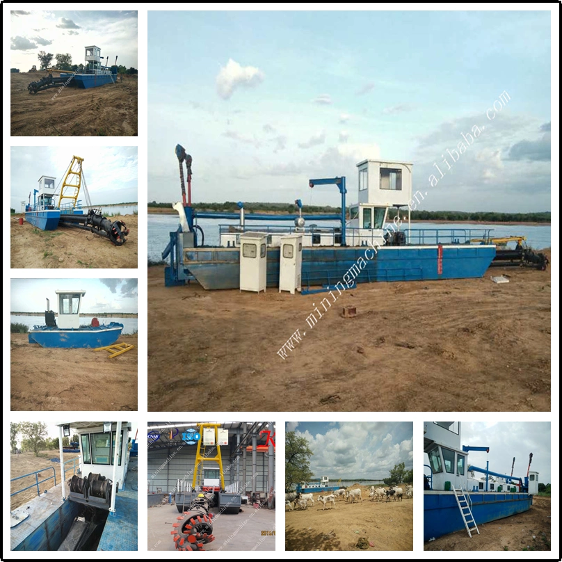 14 Inch Customized Mining Equipment Hydraulic Sand Dredging Machine Mud Dredger Boat Cutter Suction Dredger for Sale