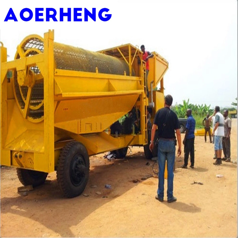 15tons/Hour Mobile Gold Washing Plant for Sales in Russia