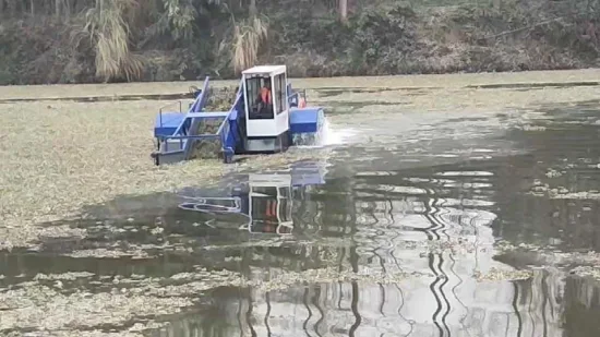 Aquatisches Müllskimmer-Grasmähboot zur Reinigung von Flusswasserkraftwerken